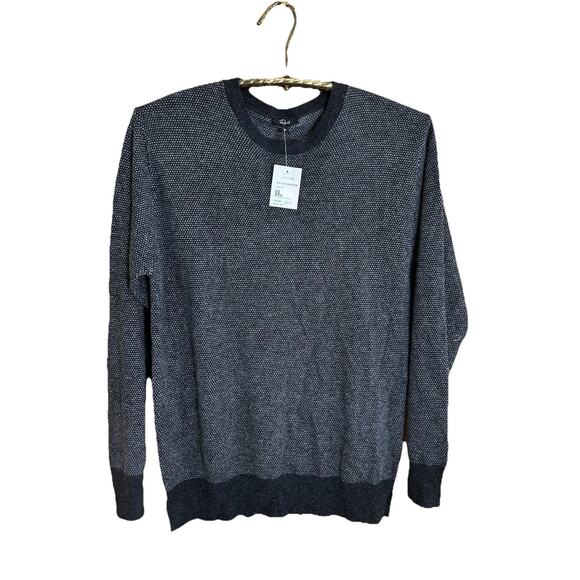Rails Rune Pullover Sweater Mens Charcoal Ice Medium Wool Blend Casual Office - Picture 4 of 11